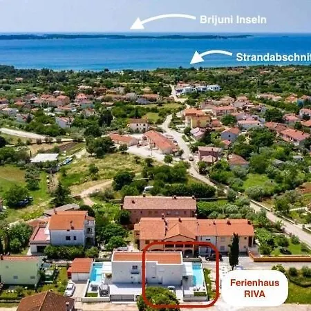 Riva Vacation Home With Private Pool In Istria וילה *